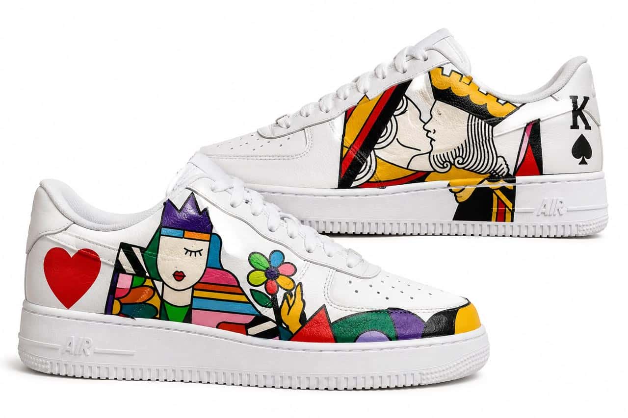 Playing Cards Queen Custom Sneakers