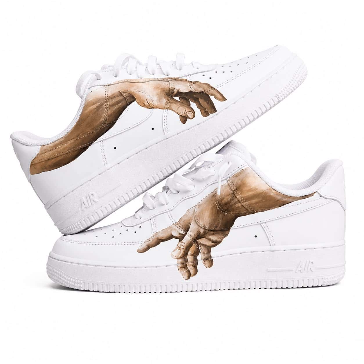 Michelangelo Creation of Adam Hand-Painted Air Force 1s