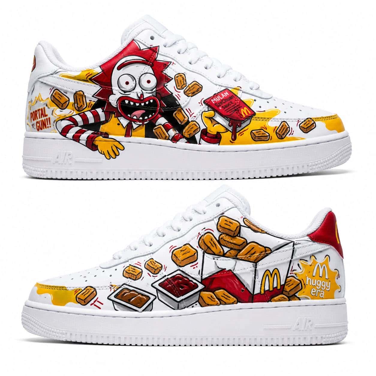 Rick and Morty Szechuan Sauce Custom Sneakers