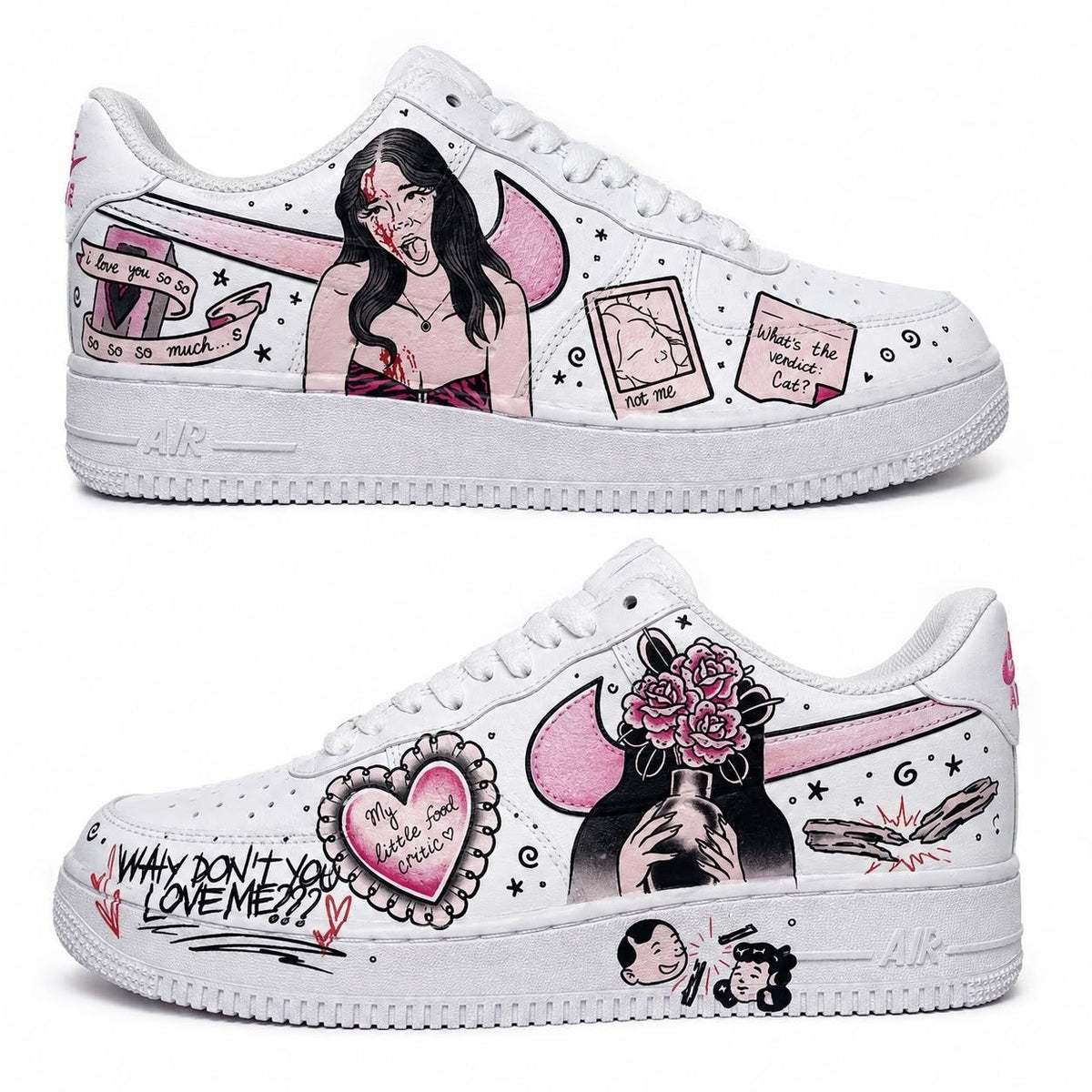 Hand-painted custom sneakers