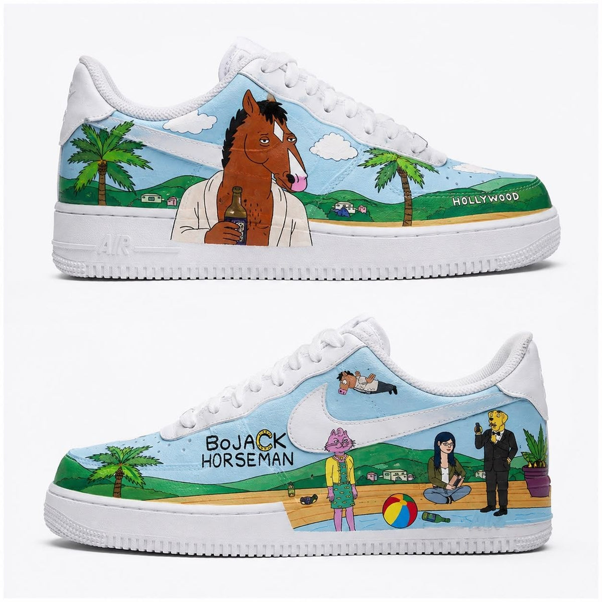 Hand-painted custom sneakers