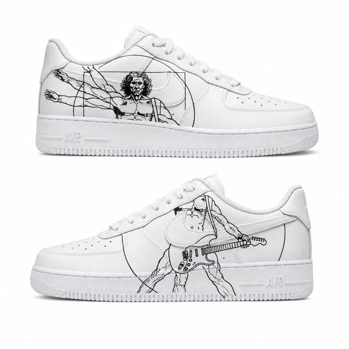 Hand-painted custom sneakers