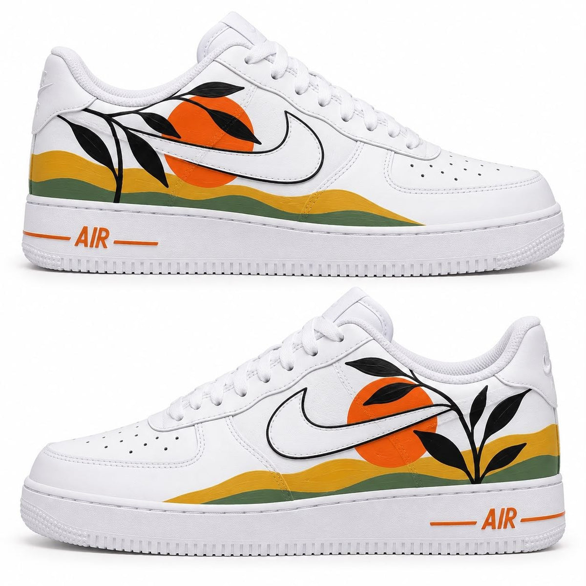 Hand-painted custom sneakers