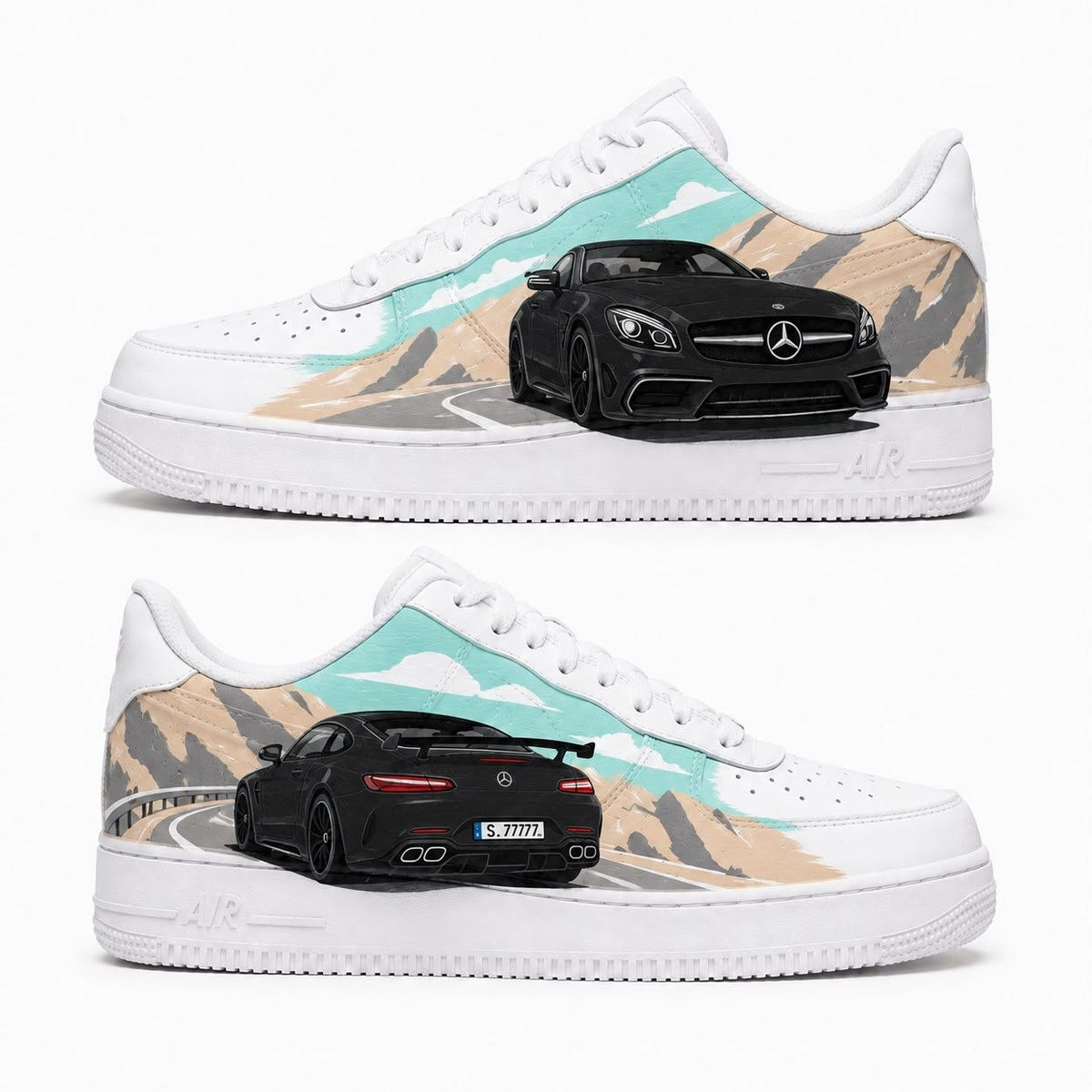 Hand-painted custom sneakers