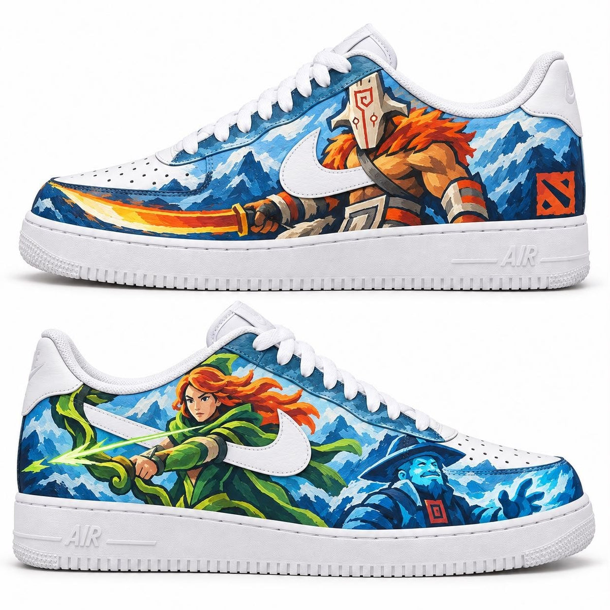 Hand-painted custom sneakers