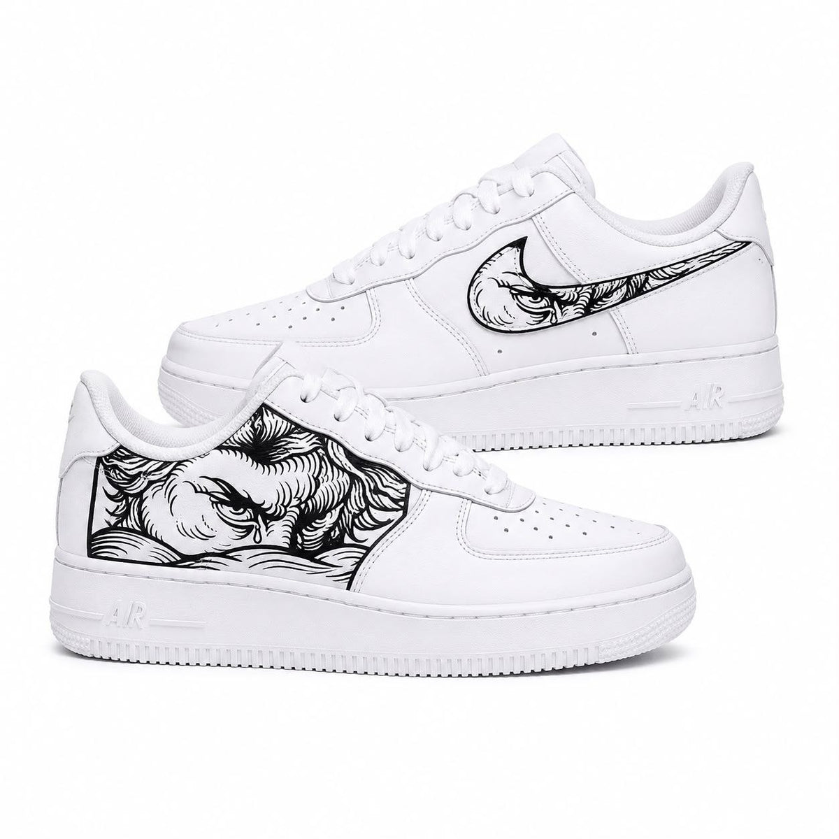Hand-painted custom sneakers