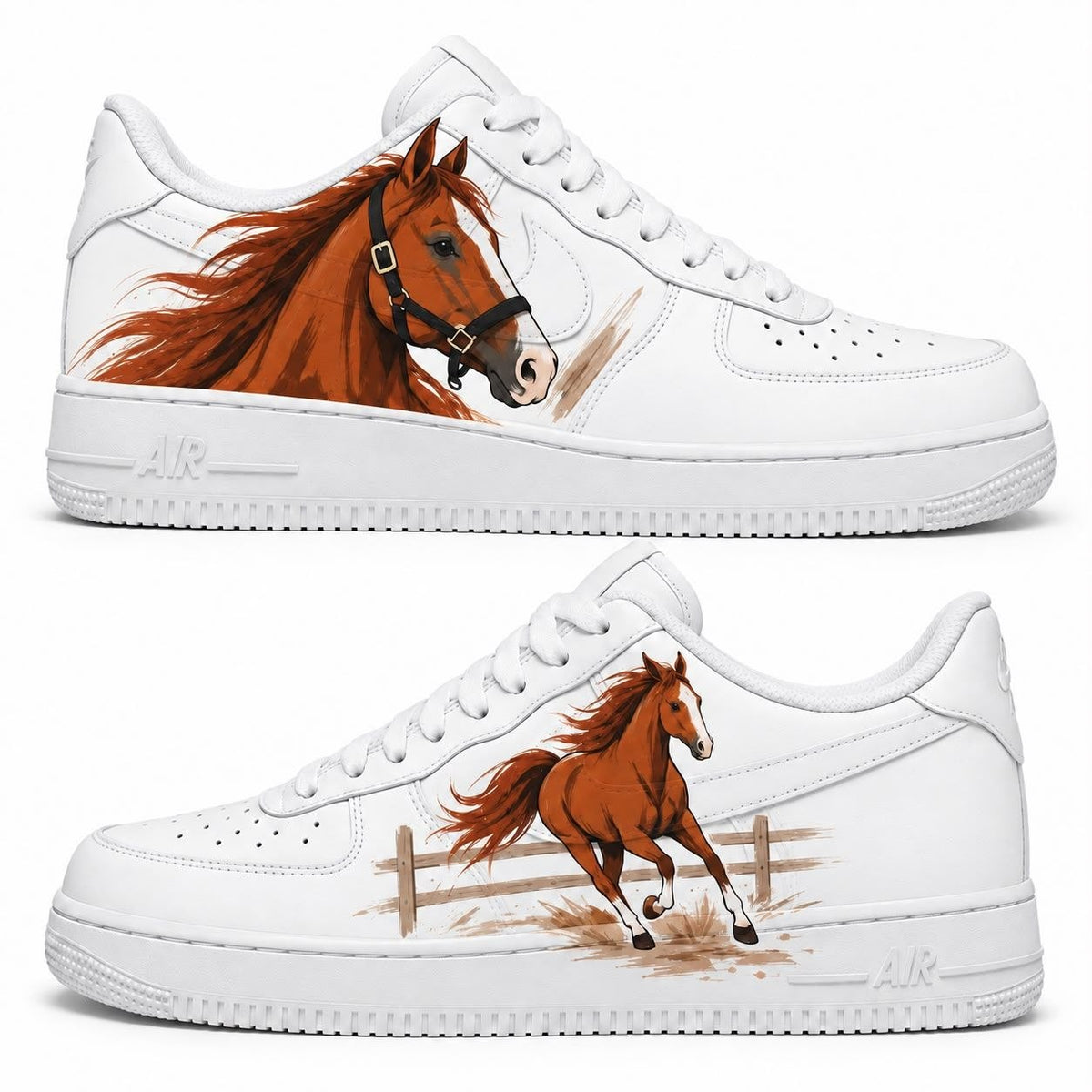 Hand-painted custom sneakers