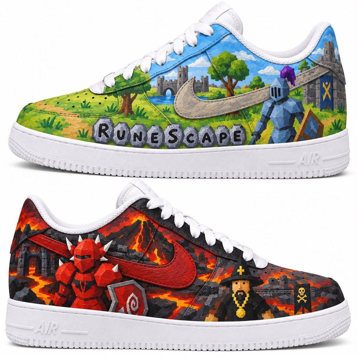 Hand-painted custom sneakers
