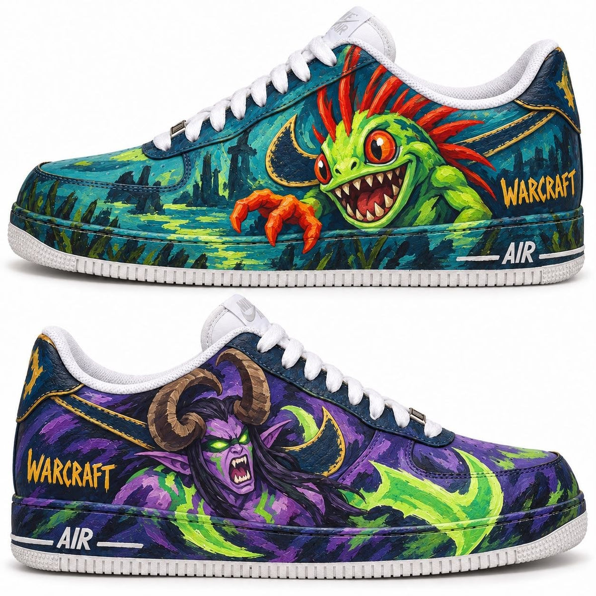 Hand-painted custom sneakers