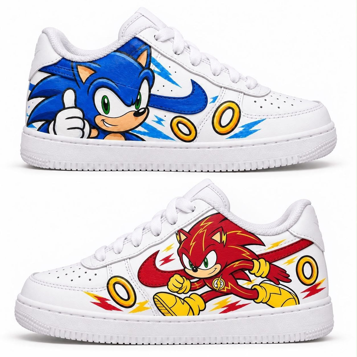 Hand-painted custom sneakers