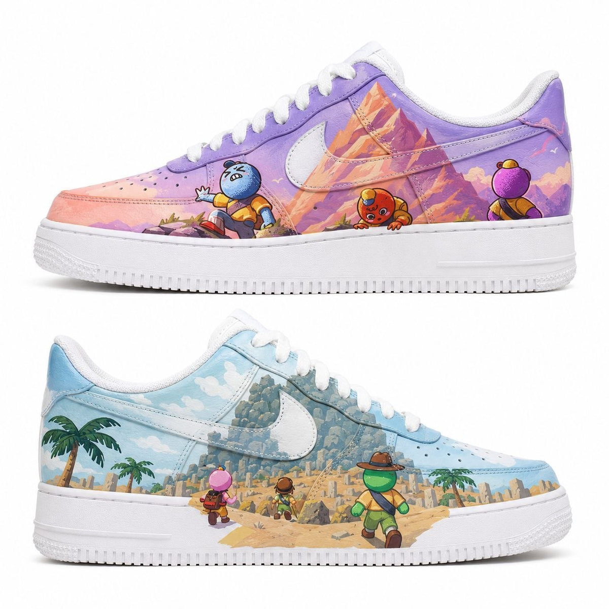Hand-painted custom sneakers