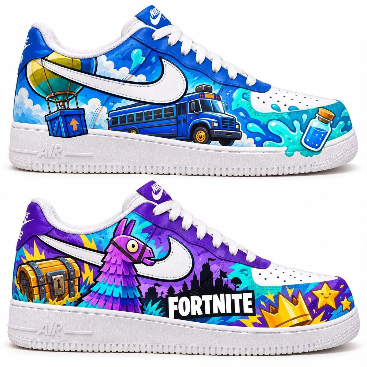 Hand-painted custom sneakers