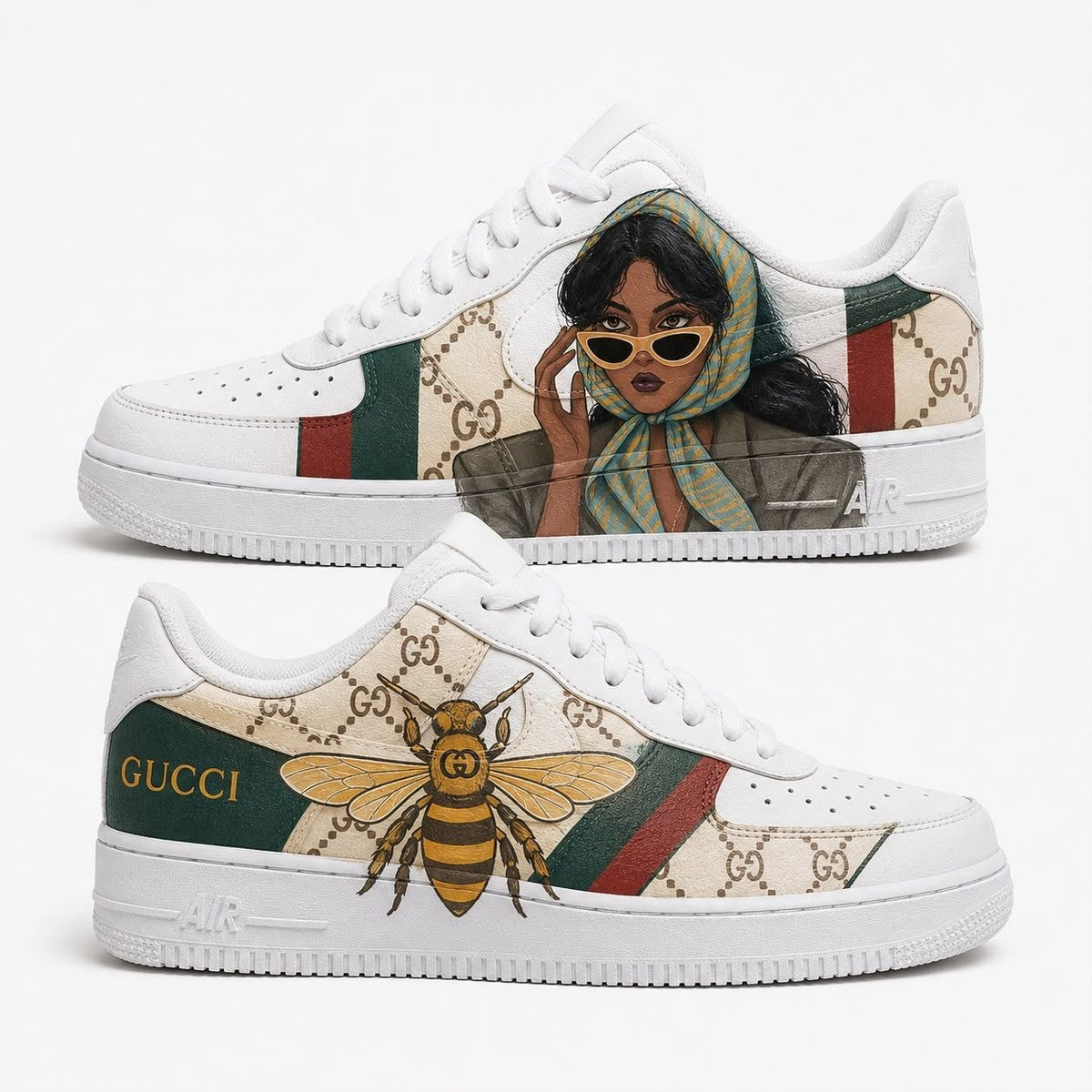 Hand-painted custom sneakers