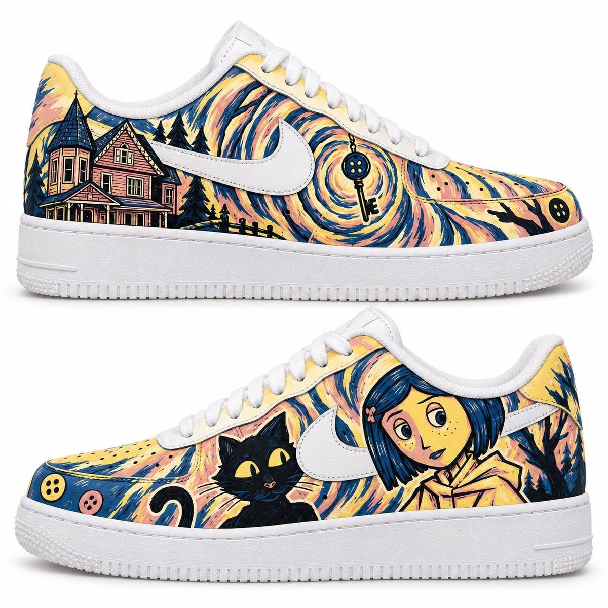 Hand-painted custom sneakers