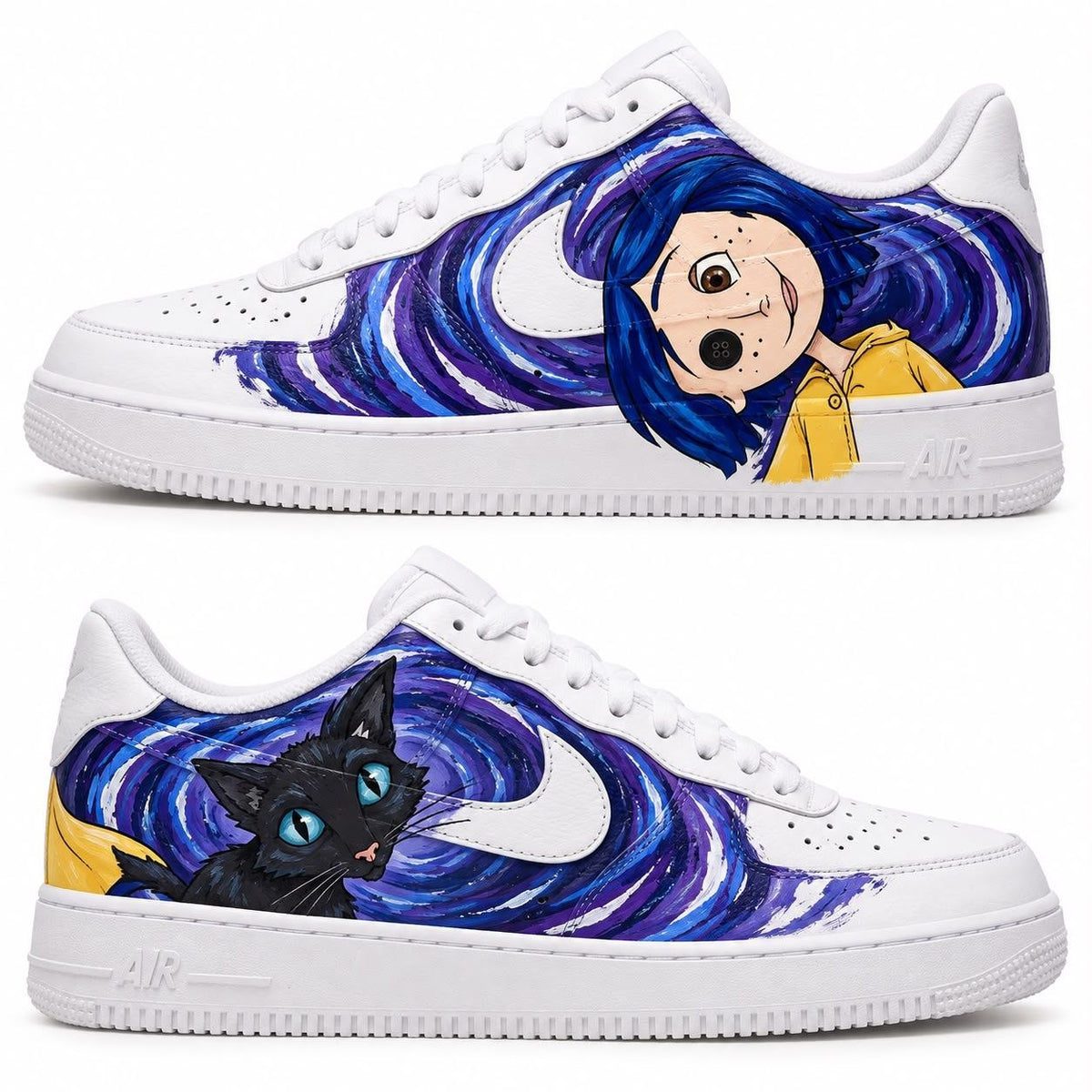 Hand-painted custom sneakers