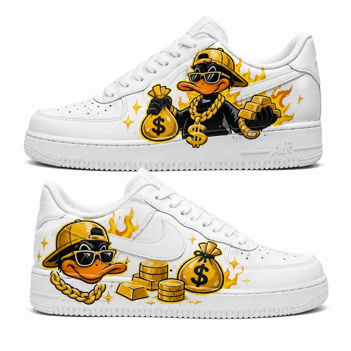 Hand-painted custom sneakers