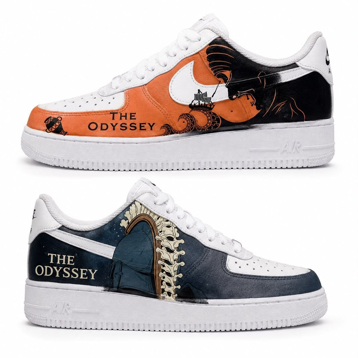 Hand-painted custom sneakers