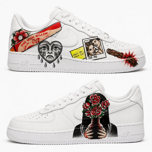 Hand-painted custom sneakers