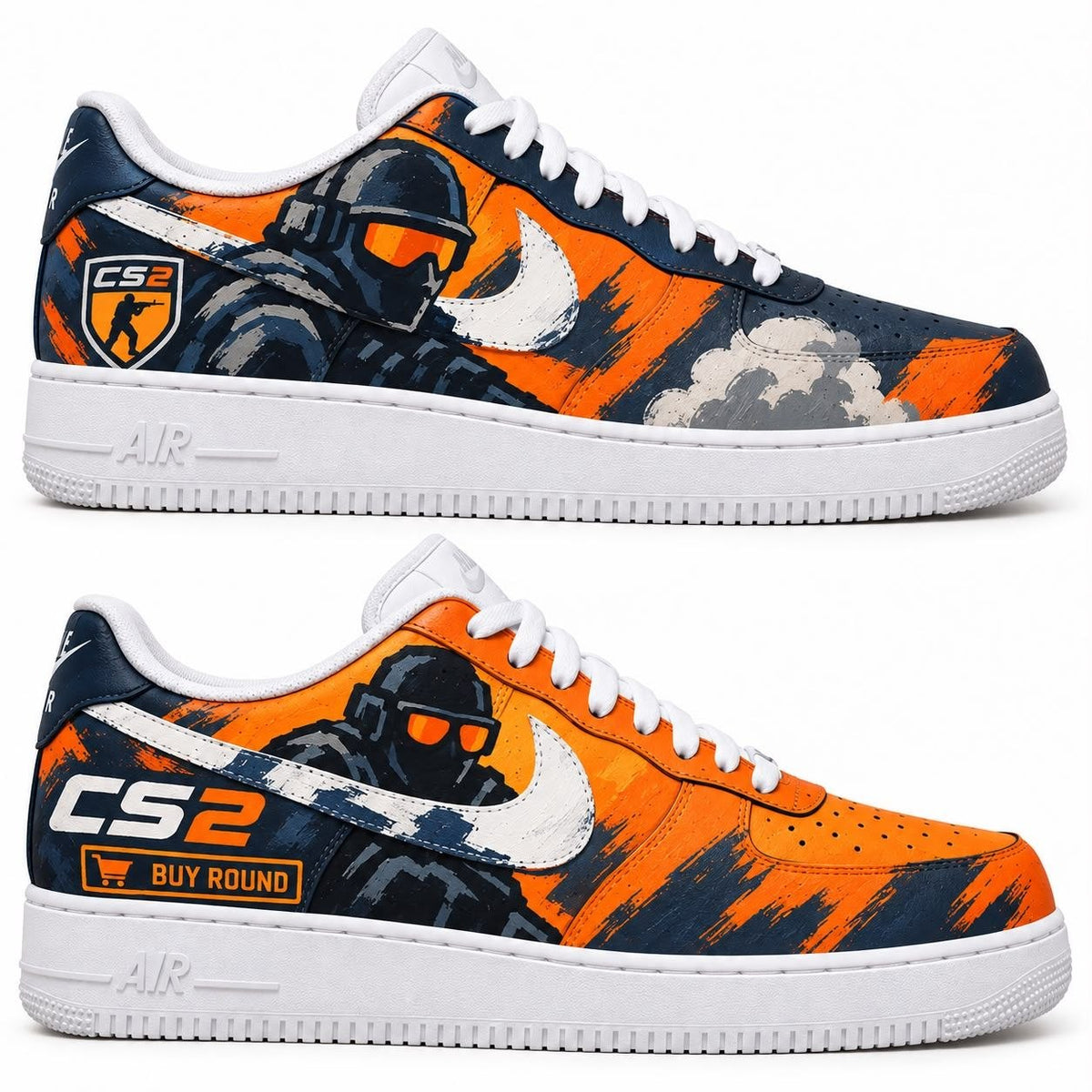 Hand-painted custom sneakers