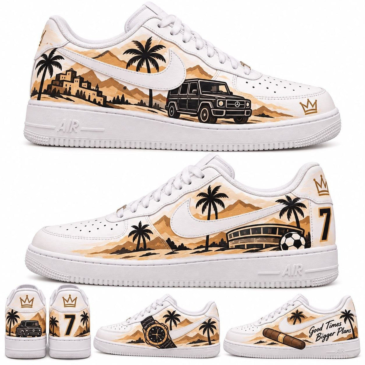Hand-painted custom sneakers