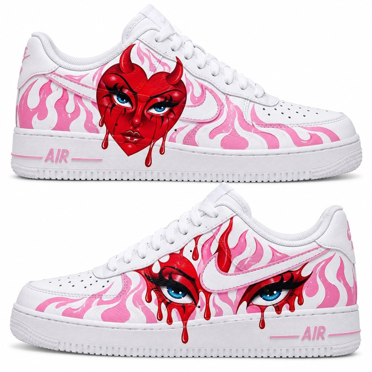Hand-painted custom sneakers