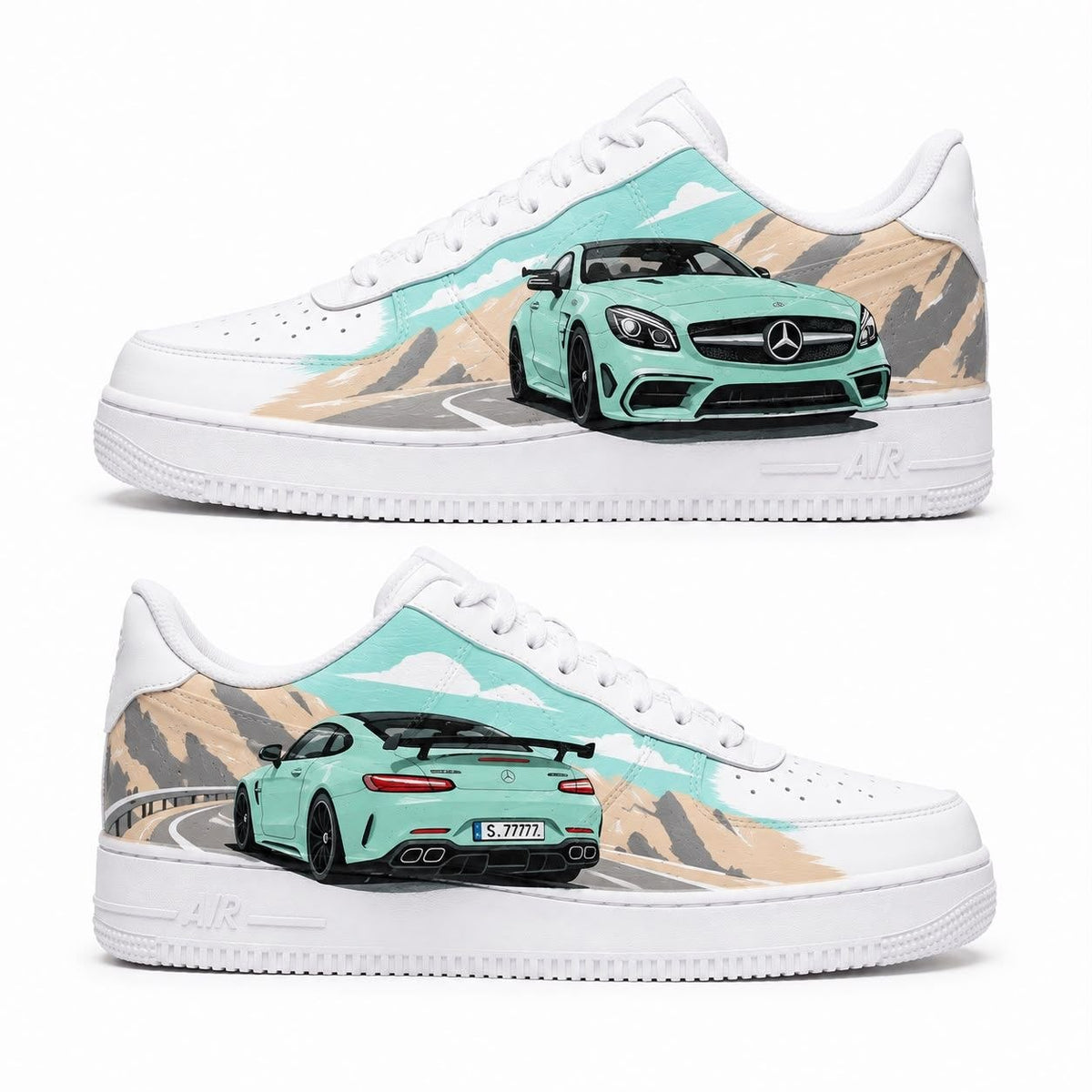 Hand-painted custom sneakers