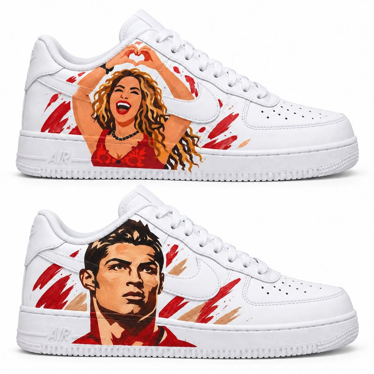 Hand-painted custom sneakers