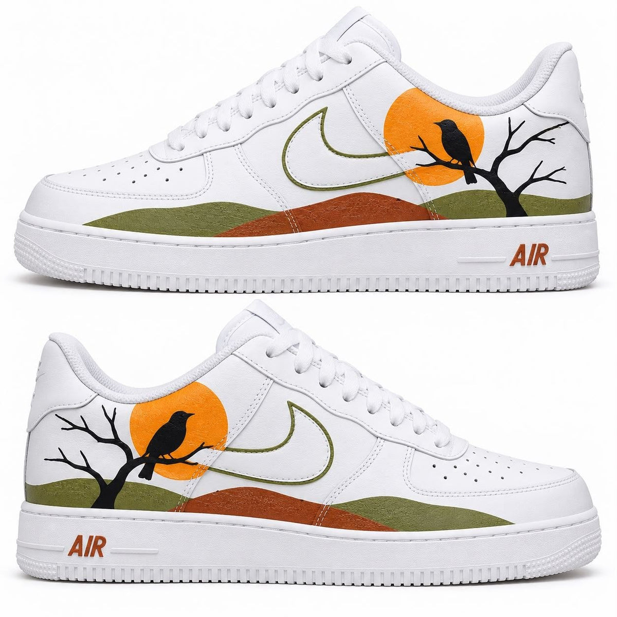 Hand-painted custom sneakers